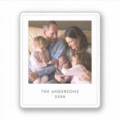 Sticker Photo Carré instantanée du style photo (Devant)