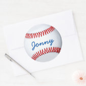 Sticker photo de baseball personnalisé (Enveloppe)