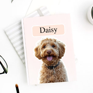 Sticker Photo de chien Empreinte de léopard personnalisée 