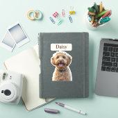 Sticker Photo de chien Empreinte de léopard personnalisée  (Couverture iPad)