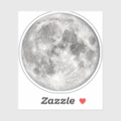 Sticker Photo de la lune (Feuille)
