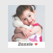 Sticker Photo de l'enfant, copain, conjoint, maman ou anim (Feuille)