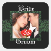 Sticker photo de mariée et de chambre (Devant)