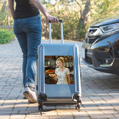 Sticker Photo de pizza en train de manger Personnaliser (Valise Insitu)