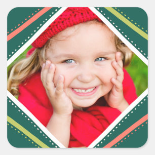 Sticker photo de vacances coloré