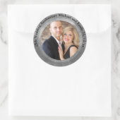 Sticker photo du 25e anniversaire Argent (Sac)