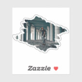 Sticker photo Edgy Abstrait Torn (Feuille)