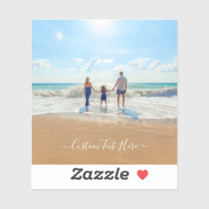 Sticker photo et texte personnalisé Votre propre d