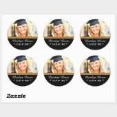 Sticker Photo Graduation Gold Parties scintillant  (Feuille)