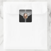 Sticker photo noir Diamond Elegant Étiquettes (Sac)
