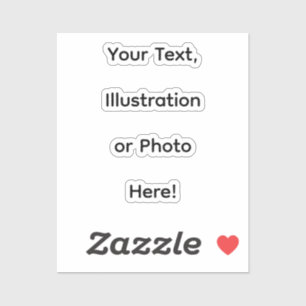 Sticker Photo ou texte personnalisé