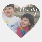 Sticker photo personnalisé Texas Howdy (Devant)