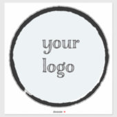 Sticker Photo personnalisée Créez votre logo (Feuille)