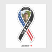 Sticker Photo personnalisée du drapeau noir de l'Armée de  (Feuille)