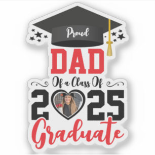Sticker Photo personnalisée Fière Famille des diplômés 202