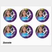 Sticker photo pour peinture violette - 9e âge (Feuille)
