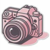 Sticker Photo reflex rose tendance Personnalisée (Devant)