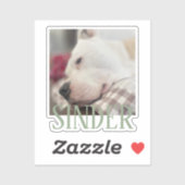 Sticker Photo souvenir personnalisé (Feuille)