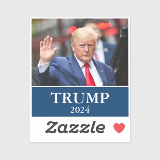 Sticker Photo Trump (Feuille)