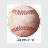Sticker Photographie de baseball Patiné vieilli (Feuille)