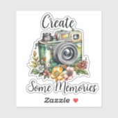 Sticker Photographie Graphiques et Citation | Caméra Vinta (Feuille)