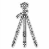 Sticker Photographie Tripod Minimal photographe (Devant)