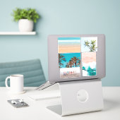 Sticker Photos de plage (Ordinateur portable sur le bureau)