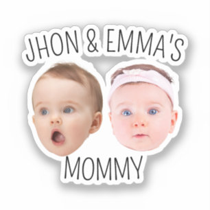 Sticker Photos personnalisées Enfants, cadeau de la fête d