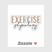 Sticker Physiologiste de l'exercice, physiothérapie (Feuille)