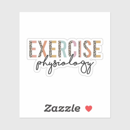 Sticker Physiologiste de l'exercice, physiothérapie (Feuille)