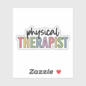 Sticker Physiothérapie physique PT Graduate Physiothérapie (Feuille)
