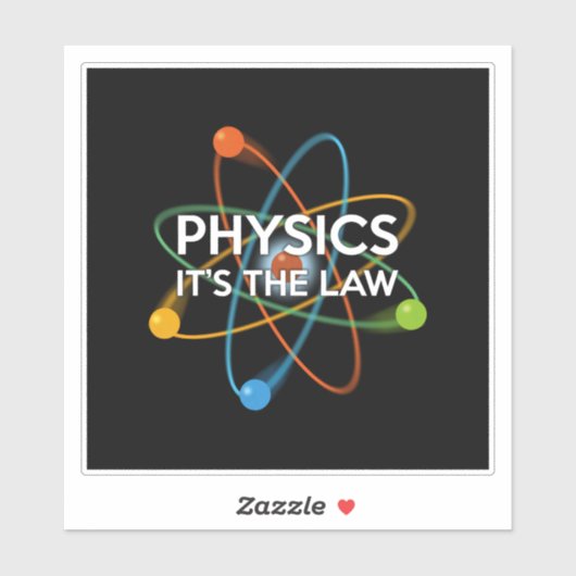 Sticker PHYSIQUE C'EST LA LOI Drôle de Science (Feuille)