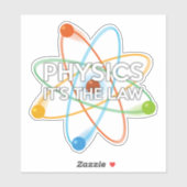 Sticker PHYSIQUE. C'EST LA LOI Science (Feuille)