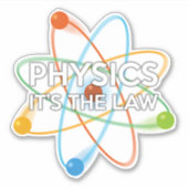 Sticker PHYSIQUE. C'EST LA Science DU DROIT (Devant)