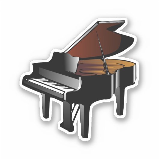 Sticker Piano...musique, musique (Devant)