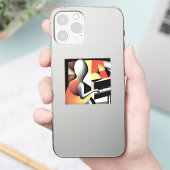 Sticker Piano Player - Art aérographe (Téléphone)