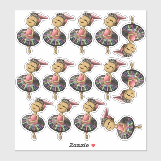 Sticker Pianos (Feuille)