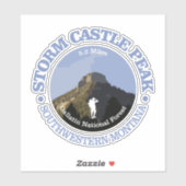 Sticker Pic du château de tempête (e) (Feuille)
