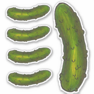 Sticker Picket aigre croustillant vert Kosher Dill