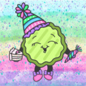 Sticker Pickle d'anniversaire | Casquette d'anniversaire r (Recto)