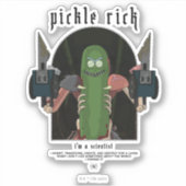 Sticker Pickle Rick - Je suis un scientifique Citation gra (Devant)