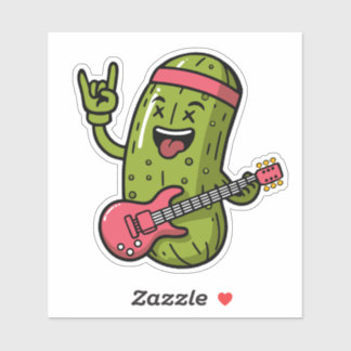 Sticker Pickle Rock Star