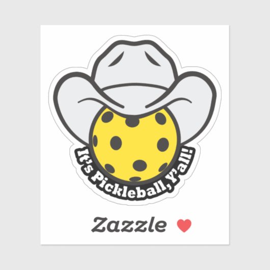 Sticker Pickleball à tous (Feuille)