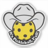 Sticker Pickleball à tous (Devant)
