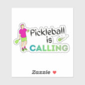 Sticker Pickleball Appelle (Feuille)