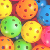 Sticker Pickleball coloré (Devant)