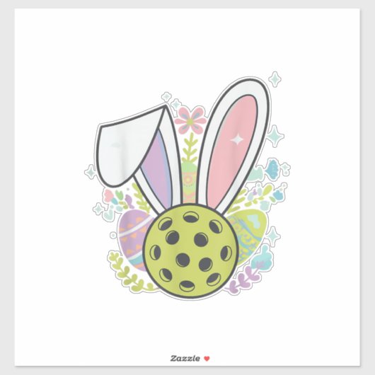 Sticker Pickleball Easter T-Shirt (Feuille)