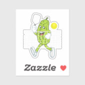 Sticker Pickleball Jouer - Drôle Pickleball Paddle (Feuille)