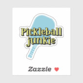 Sticker Pickleball Junkie Pickleball Paddle (Feuille)