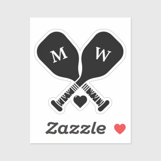Sticker Pickleball Love (Feuille)